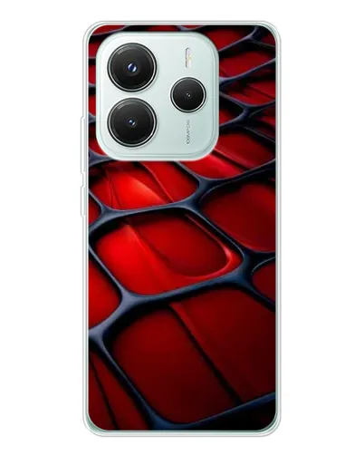 Чохол для Xiaomi Redmi Note 14 5G з картинкою «Червона глянцева сітка» Чохол для Xiaomi Redmi Note 14 5G з картинкою «Червона глянцева сітка»