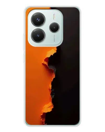 Чохол для Xiaomi Redmi Note 14 5G з картинкою «Помаранчевий розлом» Чохол для Xiaomi Redmi Note 14 5G з картинкою «Помаранчевий розлом»