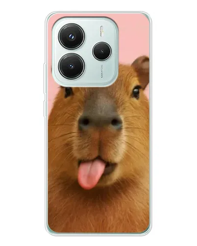 Чехол для Xiaomi Redmi Note 14 5G с картинкой «Капибара с языком» Чехол для Xiaomi Redmi Note 14 5G с картинкой «Капибара с языком»