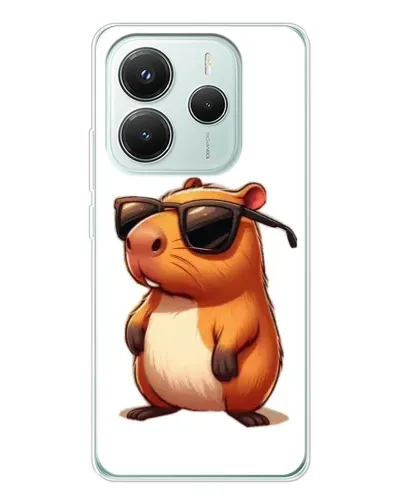 Чехол для Xiaomi Redmi Note 14 5G с картинкой «Капибара в очках» Чехол для Xiaomi Redmi Note 14 5G с картинкой «Капибара в очках»