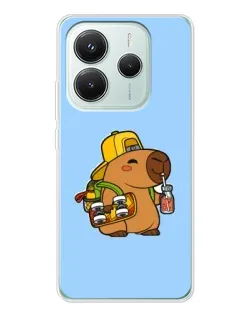 Чехол для Xiaomi Redmi Note 14 5G с картинкой «Капибара на скейте» Чехол для Xiaomi Redmi Note 14 5G с картинкой «Капибара на скейте»