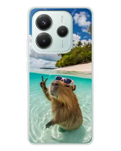 Чехол для Xiaomi Redmi Note 14 5G с картинкой «Капибара на море» Чехол для Xiaomi Redmi Note 14 5G с картинкой «Капибара на море»