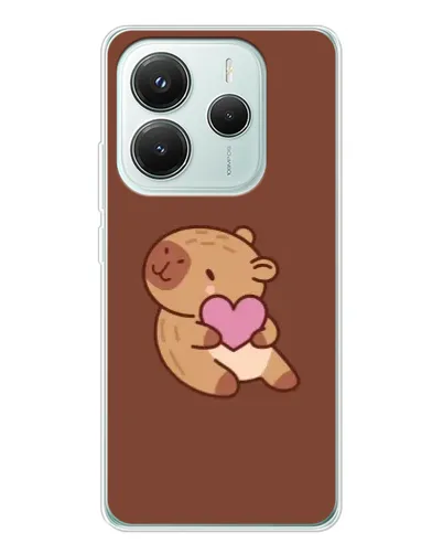 Чехол для Xiaomi Redmi Note 14 5G с картинкой «Капибара с сердцем» Чехол для Xiaomi Redmi Note 14 5G с картинкой «Капибара с сердцем»