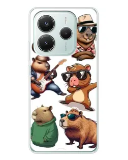 Чехол для Xiaomi Redmi Note 14 5G с картинкой «Крутые капибары музыканты» Чехол для Xiaomi Redmi Note 14 5G с картинкой «Крутые капибары музыканты»