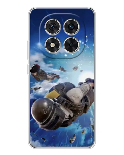 Чехол для Xiaomi Redmi Note 14 Pro 5G с картинкой «Десант PUBG — прыжок»