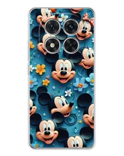 Чехол для Xiaomi Redmi Note 14 Pro 5G с картинкой «Паттерн Микки и Минни»