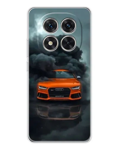 Чехол для Xiaomi Redmi Note 14 Pro 5G с картинкой «Audi в облаках дыма»