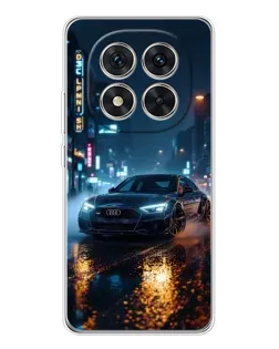 Чехол для Xiaomi Redmi Note 14 Pro 5G с картинкой «Ночной город и Audi»