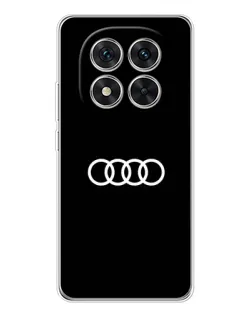 Чехол для Xiaomi Redmi Note 14 Pro 5G с картинкой «Audi White Logo»