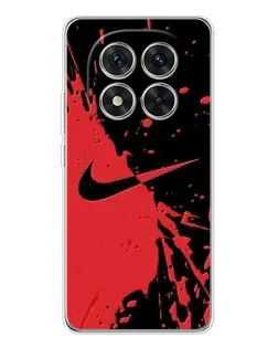 Чохол для Xiaomi Redmi Note 14 Pro Plus з картинкою «Червоні бризки Nike»