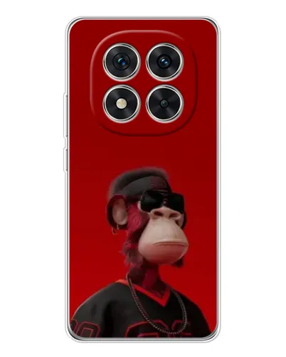 Чехол для Xiaomi Redmi Note 14 Pro Plus с картинкой «Bored Ape в красном»