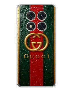 Чохол для Xiaomi Redmi Note 14 Pro Plus з картинкою «Gucci — фірмова смуга та золото» Чохол для Xiaomi Redmi Note 14 Pro Plus з картинкою «Gucci — фірмова смуга та золото»