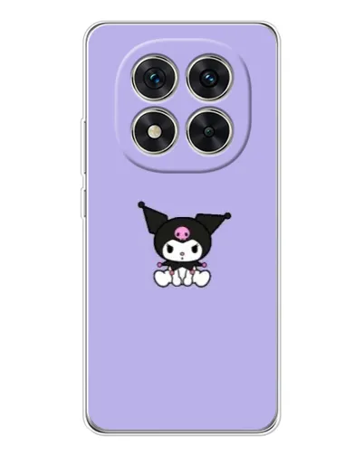 Чехол для Xiaomi Redmi Note 14 Pro Plus с картинкой «Kuromi — фиолетовый минимализм»