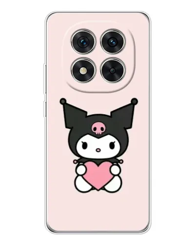 Чехол для Xiaomi Redmi Note 14 Pro Plus с картинкой «Kuromi и сердце»