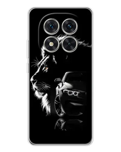 Чехол для Xiaomi Redmi Note 14 Pro Plus с картинкой «BMW и лев»