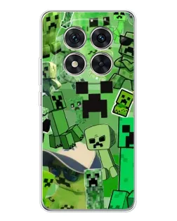 Чохол для Xiaomi Redmi Note 14 Pro Plus з картинкою «Кріпери Minecraft»