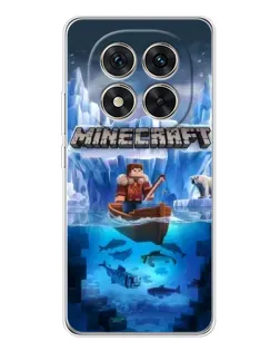 Чохол для Xiaomi Redmi Note 14 Pro Plus з картинкою «Minecraft льодянийсвіт»