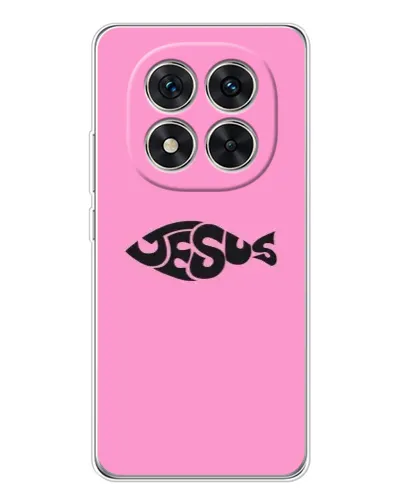 Чехол для Xiaomi Redmi Note 14 Pro Plus с картинкой «Розовый символ Jesus» Чехол для Xiaomi Redmi Note 14 Pro Plus с картинкой «Розовый символ Jesus»