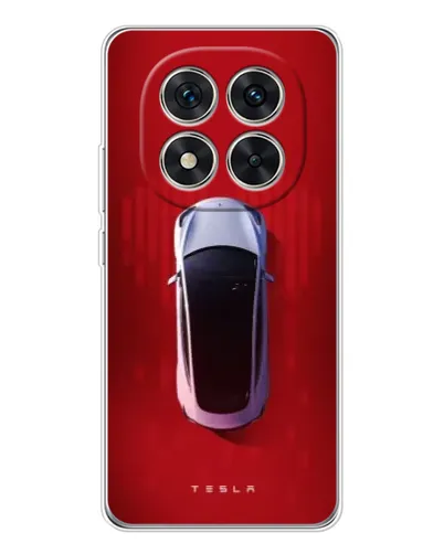Чехол для Xiaomi Redmi Note 14 Pro Plus с картинкой «Tesla Top View»