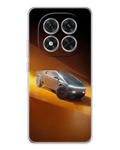 Чехол для Xiaomi Redmi Note 14 Pro Plus с картинкой «Cybertruck в пустыне»
