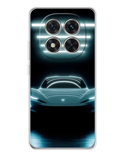 Чехол для Xiaomi Redmi Note 14 Pro Plus с картинкой «Tesla в неоне»