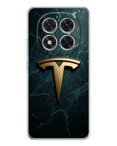 Чехол для Xiaomi Redmi Note 14 Pro Plus с картинкой «Мраморная Tesla Gold»