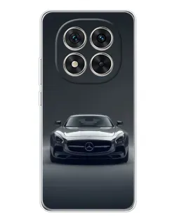 Чехол для Xiaomi Redmi Note 14 Pro Plus с картинкой «Mercedes на черном»