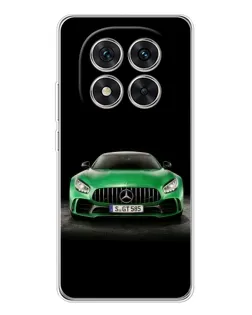 Чехол для Xiaomi Redmi Note 14 Pro Plus с картинкой «Mercedes — неоновый лого»