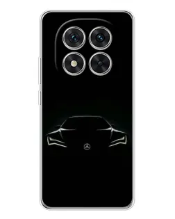 Чехол для Xiaomi Redmi Note 14 Pro Plus с картинкой «Mercedes — силуэт авто» Чехол для Xiaomi Redmi Note 14 Pro Plus с картинкой «Mercedes — силуэт авто»