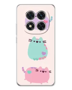 Чехол для Xiaomi Redmi Note 14 Pro Plus с картинкой «Pusheen трио»
