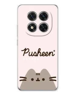 Чехол для Xiaomi Redmi Note 14 Pro Plus с картинкой «Pusheen логотип»