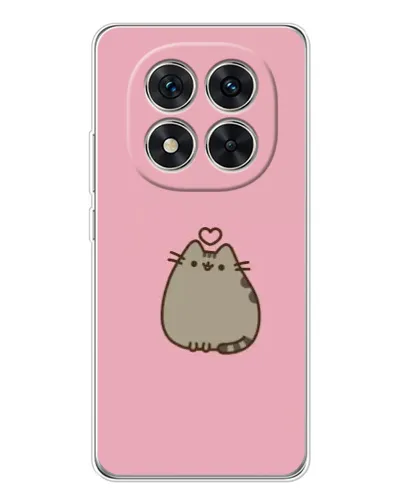 Чехол для Xiaomi Redmi Note 14 Pro Plus с картинкой «Pusheen сердце»