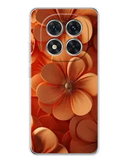 Чохол для Xiaomi Redmi Note 14 Pro Plus з картинкою «Помаранчева макро квітка»