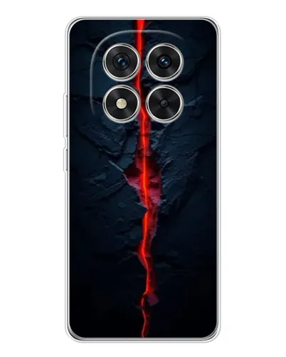 Чехол для Xiaomi Redmi Note 14 Pro Plus с картинкой «Kрасная лавовая трещина»
