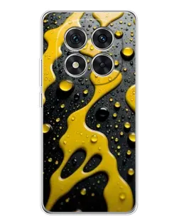 Чехол для Xiaomi Redmi Note 14 Pro Plus с картинкой «Жидкое желтое золото»