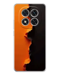 Чехол для Xiaomi Redmi Note 14 Pro Plus с картинкой «Оранжевый разлом»