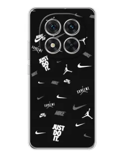 Чехол для Xiaomi Redmi Note 14 Pro с картинкой «Nike Black Pattern» Чехол для Xiaomi Redmi Note 14 Pro с картинкой «Nike Black Pattern»