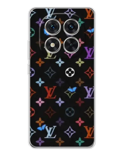 Чехол для Xiaomi Redmi Note 14 Pro с картинкой «Цветная монограмма LV»