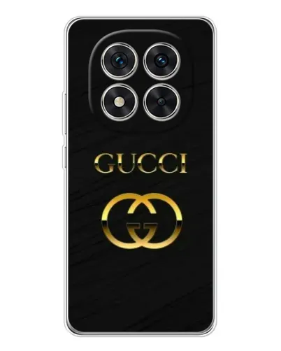 Чехол для Xiaomi Redmi Note 14 Pro с картинкой «Золотой логотип Gucci»