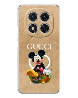 Чехол для Xiaomi Redmi Note 14 Pro с картинкой «Микки Маус Gucci — крафт»