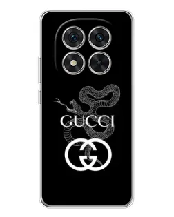 Чехол для Xiaomi Redmi Note 14 Pro с картинкой «Gucci — серебряная змея»