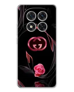 Чехол для Xiaomi Redmi Note 14 Pro с картинкой «Gucci — неоновая роза»