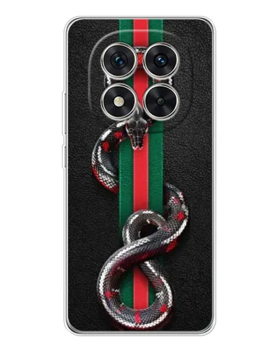 Чехол для Xiaomi Redmi Note 14 Pro с картинкой «Gucci — змея на полосе» Чехол для Xiaomi Redmi Note 14 Pro с картинкой «Gucci — змея на полосе»