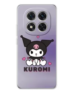 Чехол для Xiaomi Redmi Note 14 Pro с картинкой «Kuromi — фиолетовый арт»