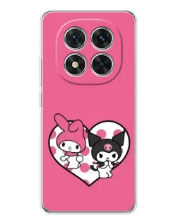 Чехол для Xiaomi Redmi Note 14 Pro с картинкой «Kuromi и My Melody»