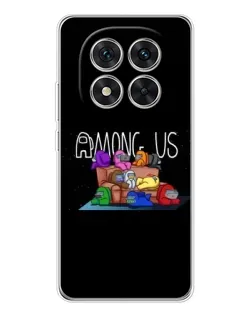 Чехол для Xiaomi Redmi Note 14 Pro с картинкой «Логотип Among Us»