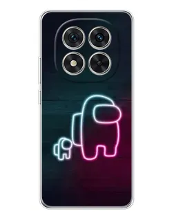 Чехол для Xiaomi Redmi Note 14 Pro с картинкой «Among Us неон-арт»