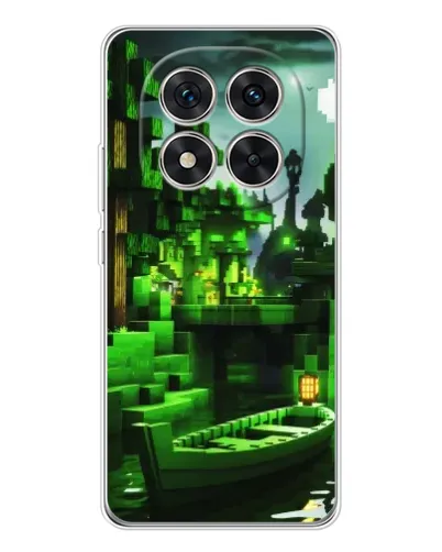Чехол для Xiaomi Redmi Note 14 Pro с картинкой «Minecraft лесной пейзаж»