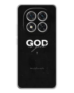 Чехол для Xiaomi Redmi Note 14 Pro с картинкой «GOD — Бог над всем»