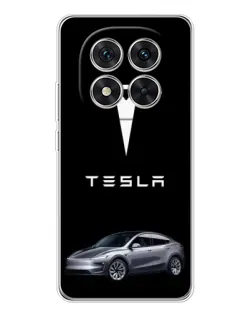 Чехол для Xiaomi Redmi Note 14 Pro с картинкой «Tesla Model Y»